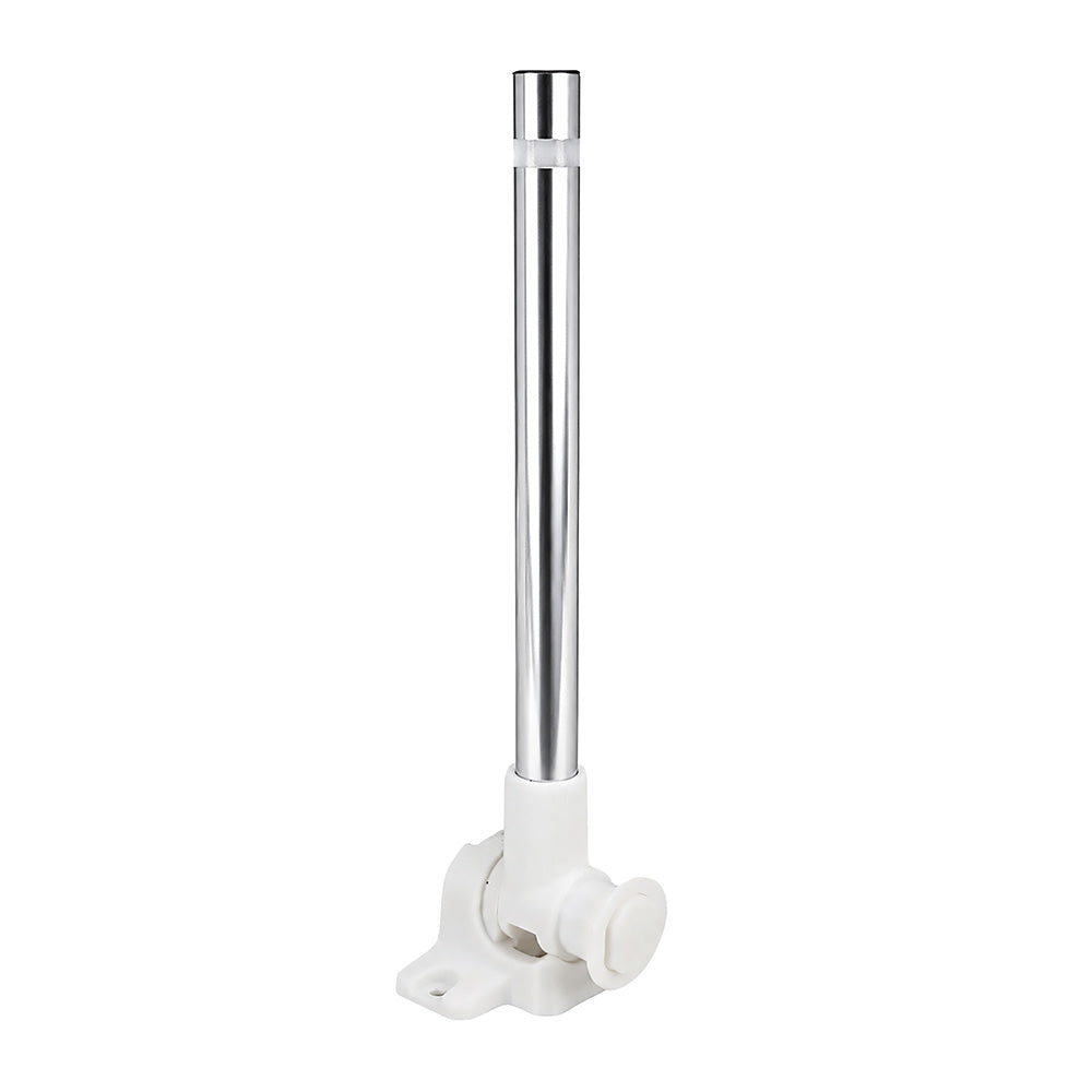Perko 14" EZ Fold C-5 All-Round Navigation Light - Port/Starboard Rotation - White - 1067DP1WHT