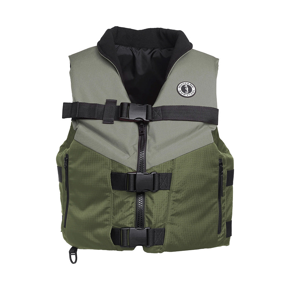 Mustang Accel Foam Vest - Green/Grey - XXXL - MV4627-833-XXXL