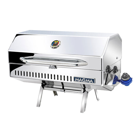 Magma Monterey II Classic Gas Grill - Portable Marine-Grade Stainless Steel with Adjustable Fuel System