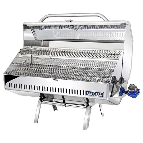 Magma Monterey II Classic Gas Grill - Portable Marine-Grade Stainless Steel with Adjustable Fuel System