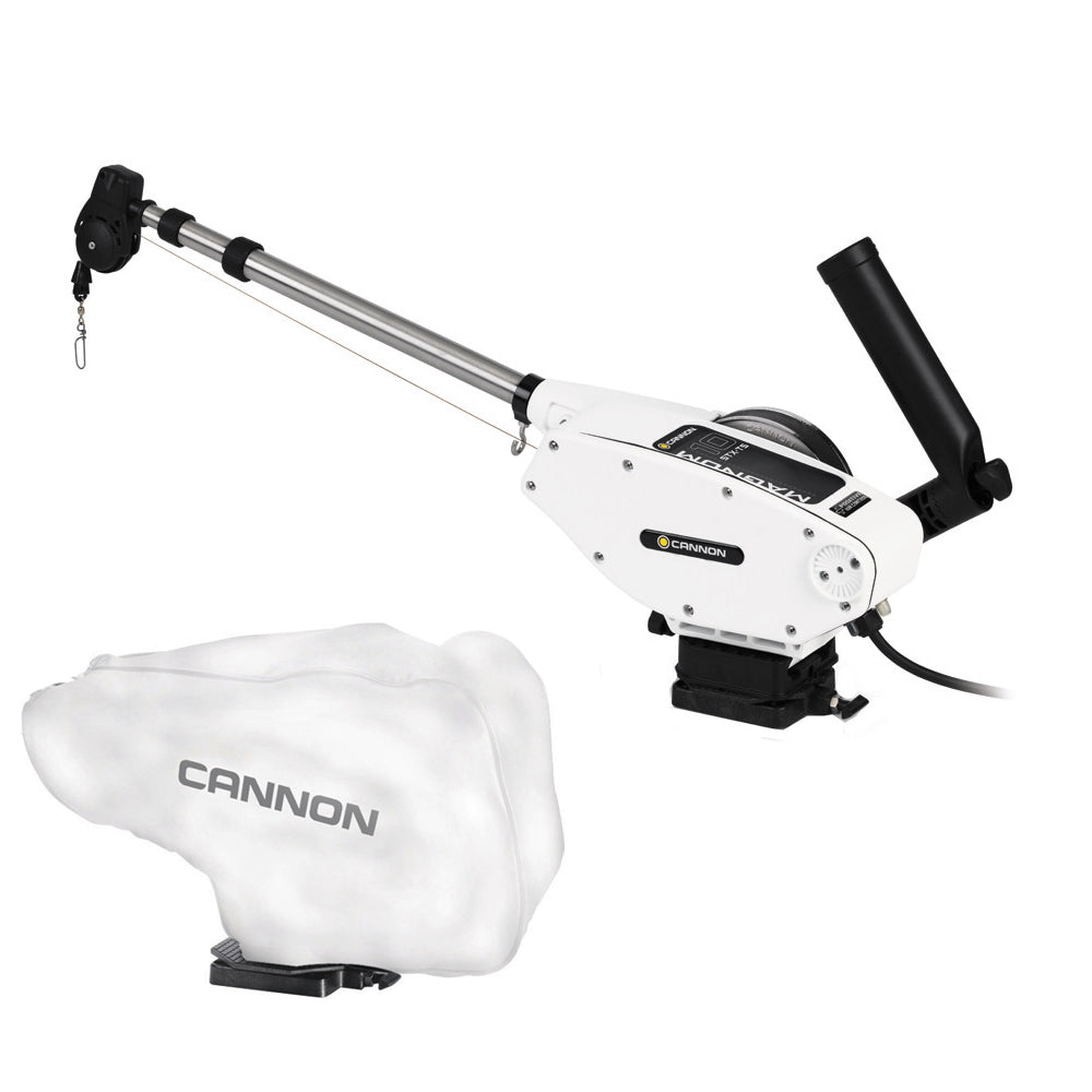 Cannon Magnum 10 STX-TS Downrigger w/White Cover - 1902310/WHTCOVER