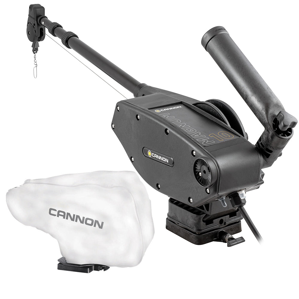 Cannon Magnum 10 Electric Downrigger w/White Cover - 1902305/WHTCOVER