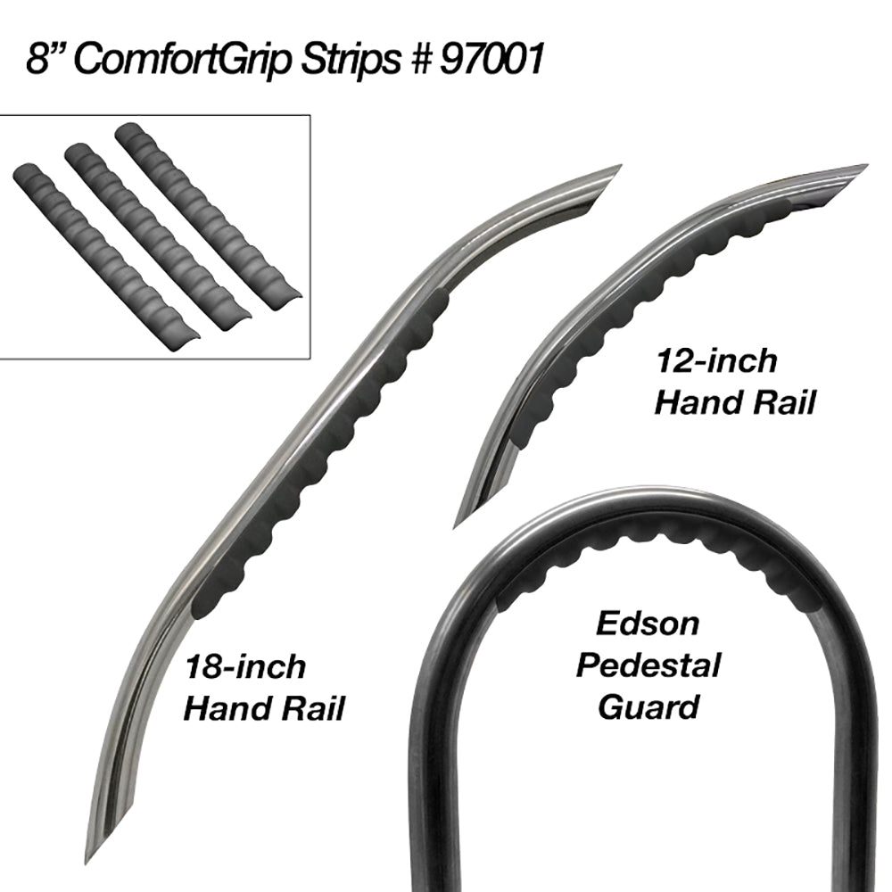 Edson Marine ComfortGrip 8-Inch Three-Pack for Boat Railings and Handles - 97001