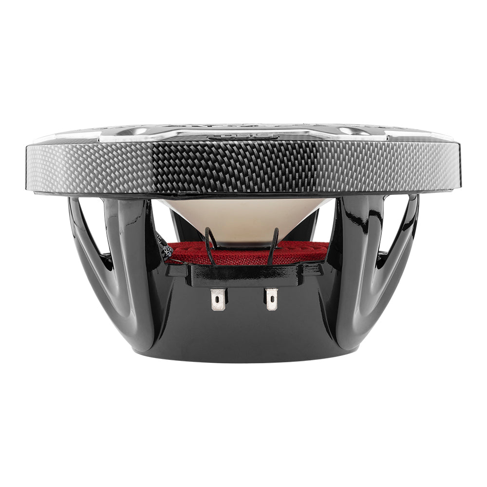 DS18 HYDRO 8" 2-Way Marine Speakers w/RGB LED Lights - 125W RMS, 4-Ohm - Black Carbon Fiber - CF-8M