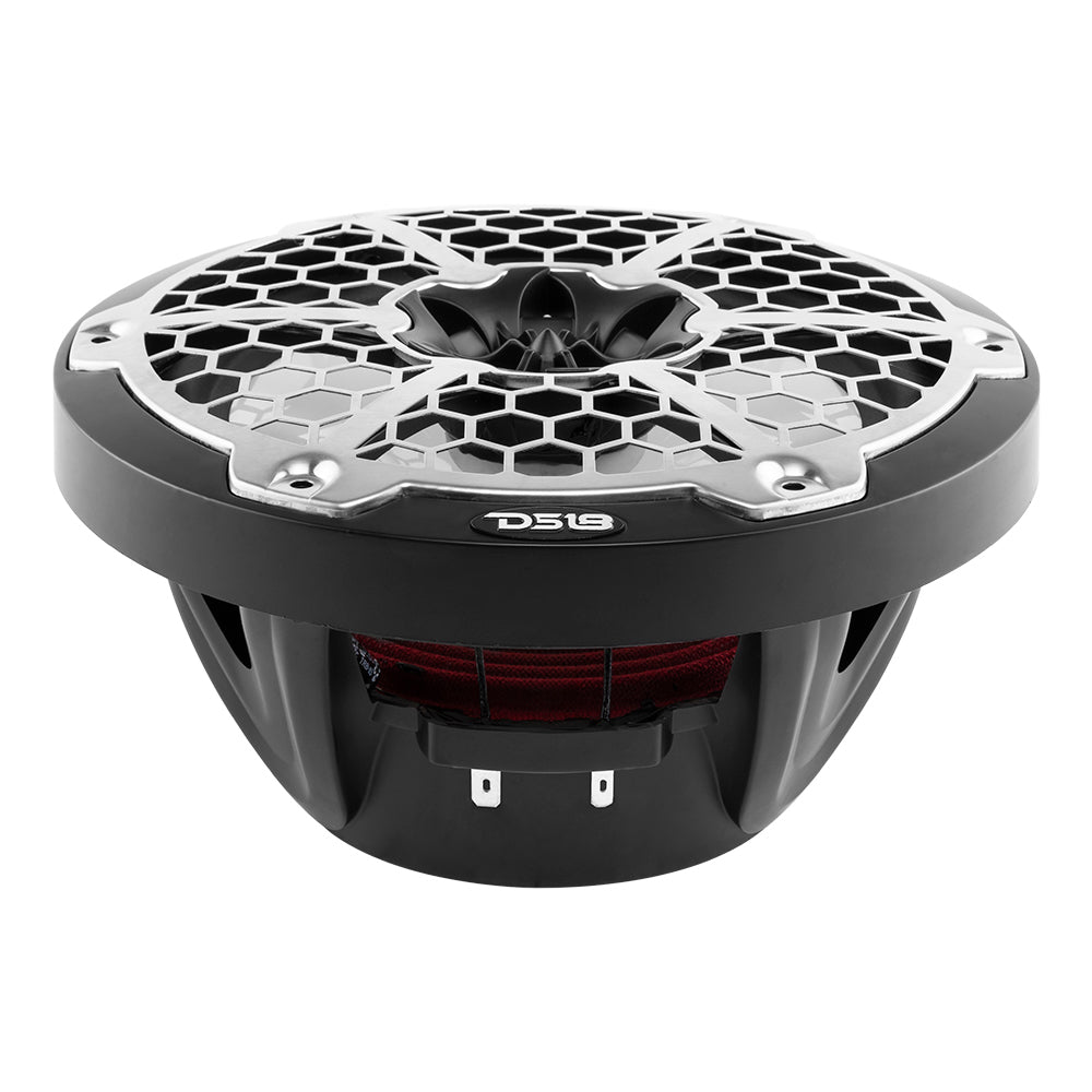 DS18 New Edition HYDRO 8" 2-Way Marine Speakers w/RGB LED Lighting 375W - Black - NXL-8M/BK