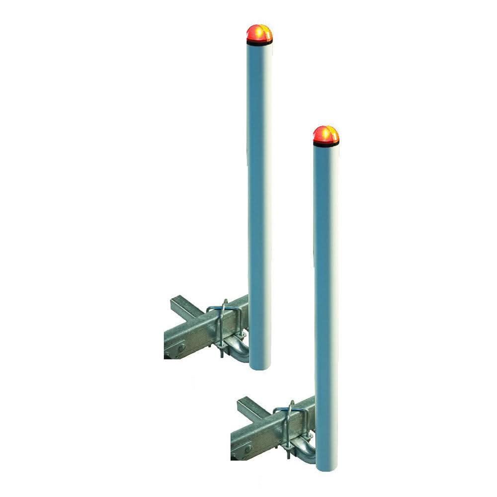C.E. Smith 40" Post Guide-On with LED lighted red and amber posts for trailer visibility and underwater positioning.