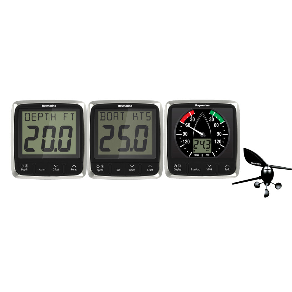 Raymarine i50/i60 Wind, Speed, Depth System Pack w/Transducers - T70584