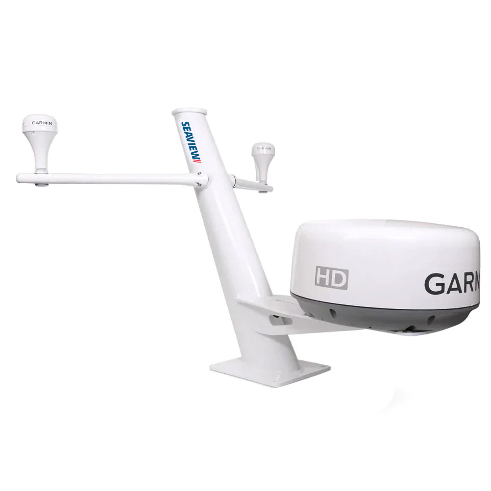 Seaview 30" Tapered Closed Dome Aft Leaning Radar Mount w/Removable Spreaders & 10x10 Base Plate
