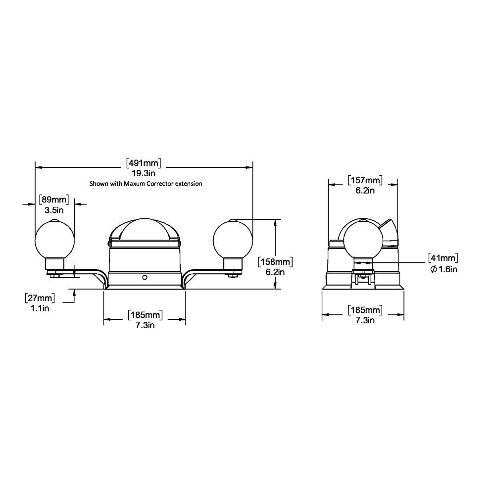 Ritchie B-200P Navigator Steel Boat Compass - Binnacle Mount - Stainless Steel/Black - B-200P