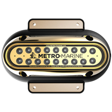 Metro Marine High-Output Elongated Surface Mount Light w/Intelligent Monochromatic LED's - Green, 45° Beam - F-SME1-H-G3-45