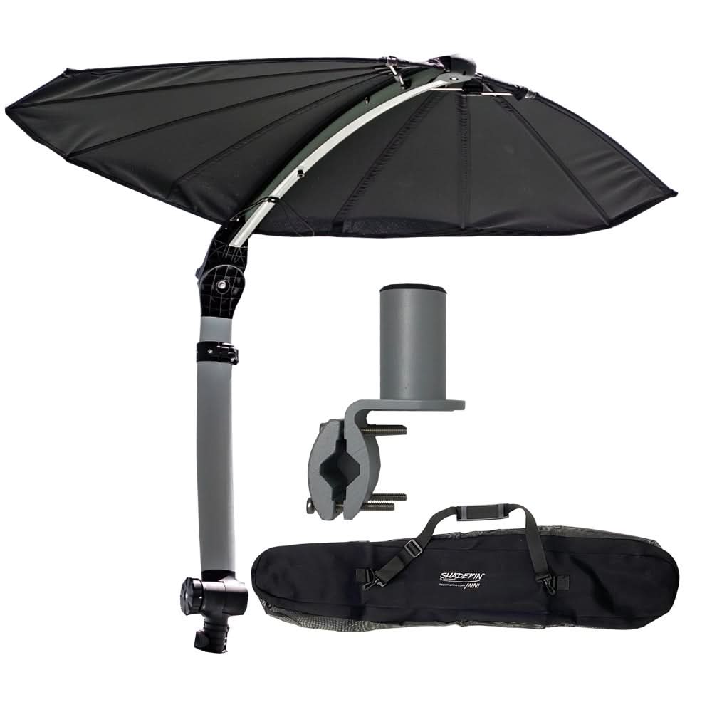 TACO ShadeFin Mini w/Black Fabric - Bag & Round Rail Mount Kit - T10-4000-17