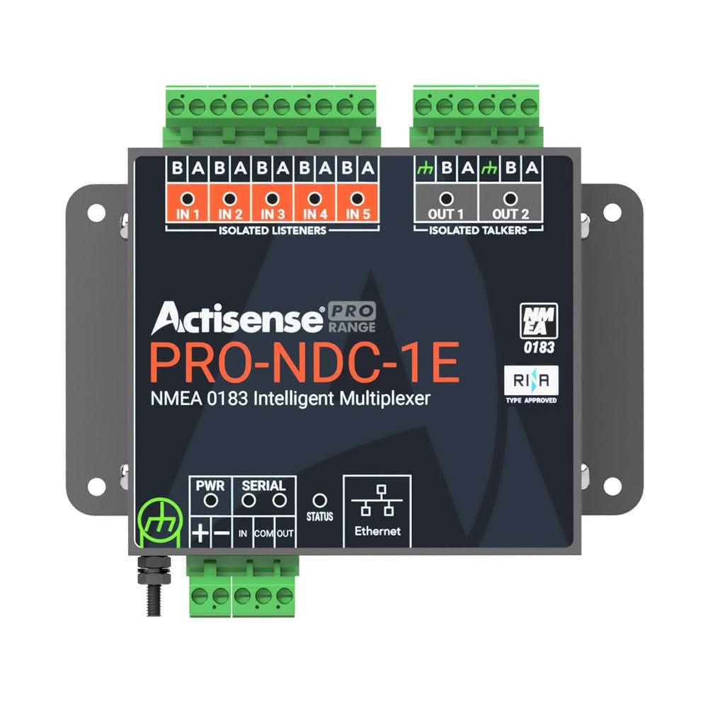 Actisense Pro NMEA 0183 Multiplexer – 5 Inputs, 2 ISO - Drive Outputs, Ethernet & Serial Connections - PRO - NDC - 1E - Anchor Express