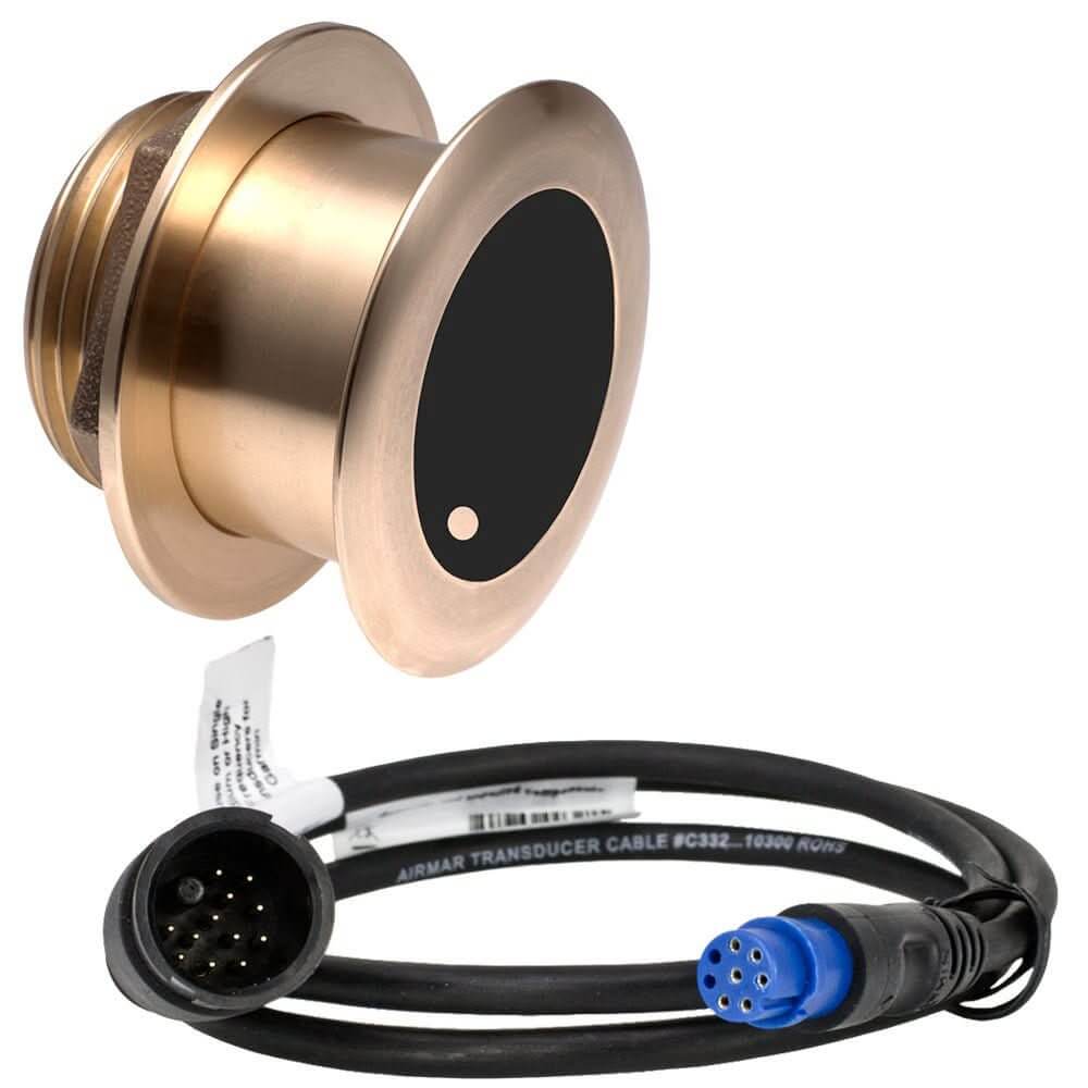 Airmar B175L Bronze 0 Degree Thru - Hull 1kW Transducer for Garmin with 8 - Pin Connector - B175C - L - 0 - 8G - Anchor Express