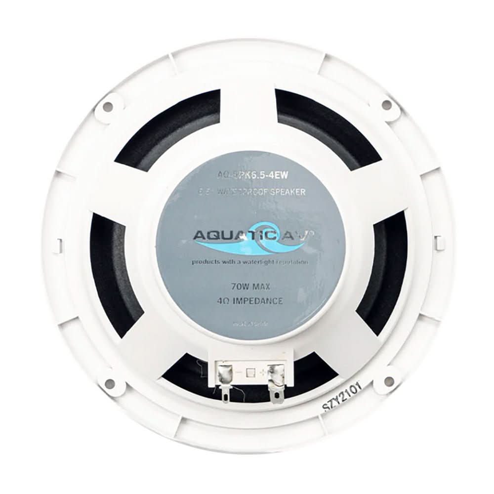 Aquatic AV 6.5 - inch Economy Marine Speakers - White Pair - EC121 - Anchor Express