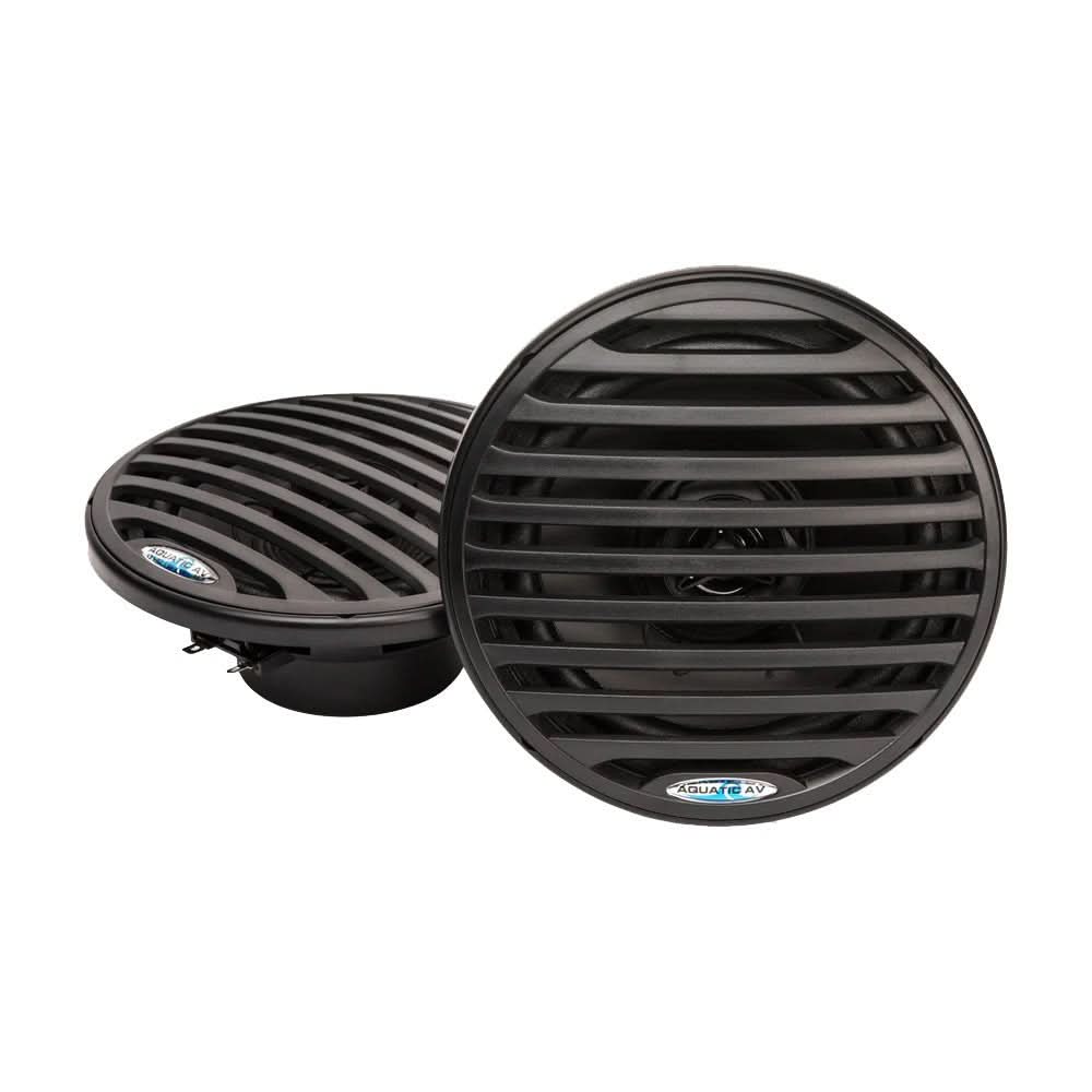 Aquatic AV EC122 6.5 - Inch Waterproof Marine Speakers - Black Pair - EC122 - Anchor Express