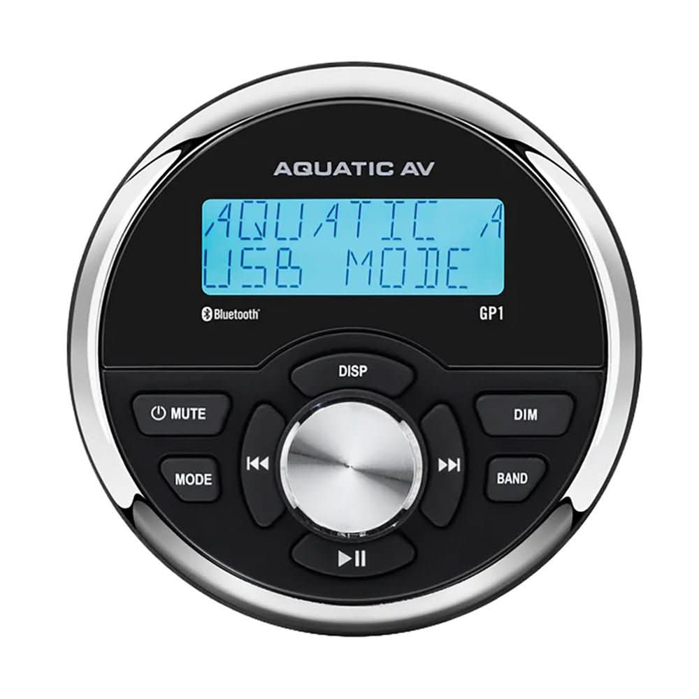 Aquatic AV GP1 Gauge Stereo Marine Audio System with Bluetooth and IP65 Rating - RA611 - Anchor Express