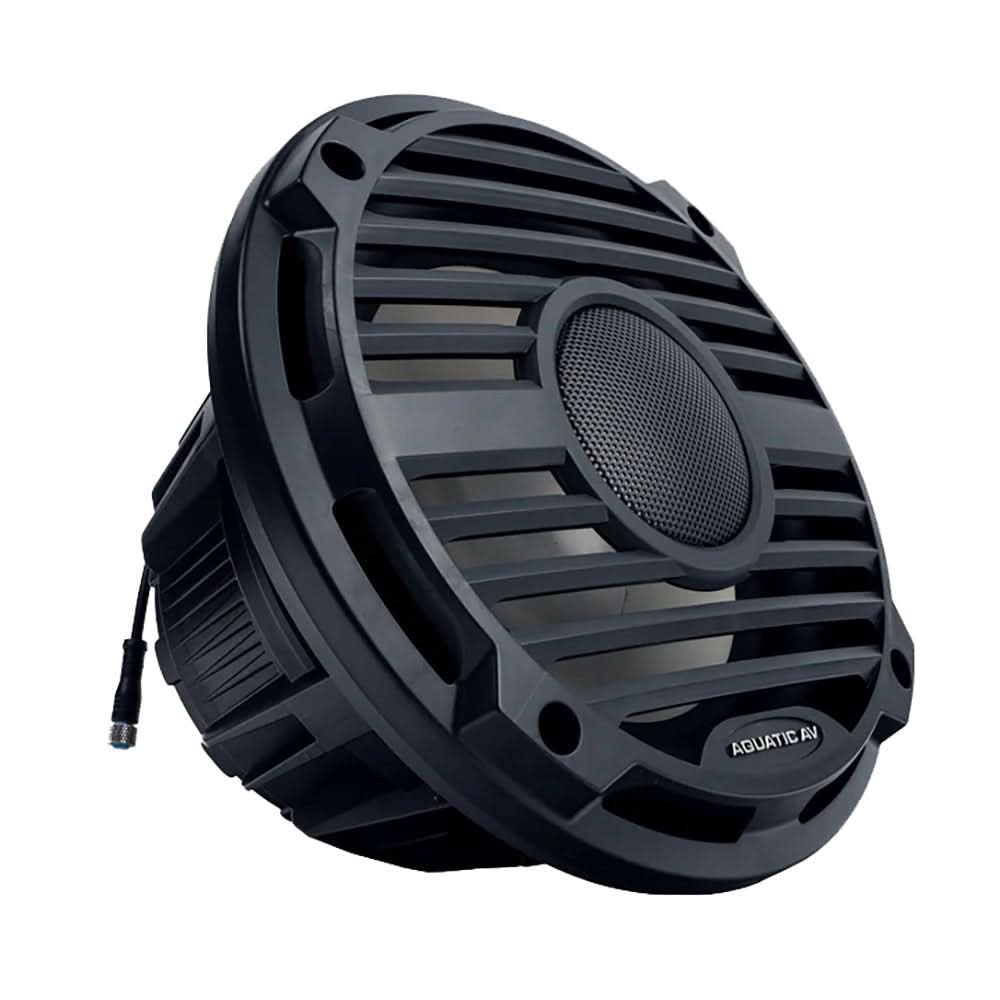 Aquatic AV PRO Classic 10 - Inch RGB Marine Subwoofer - Black with 400 Watts Power - PC312 - Anchor Express