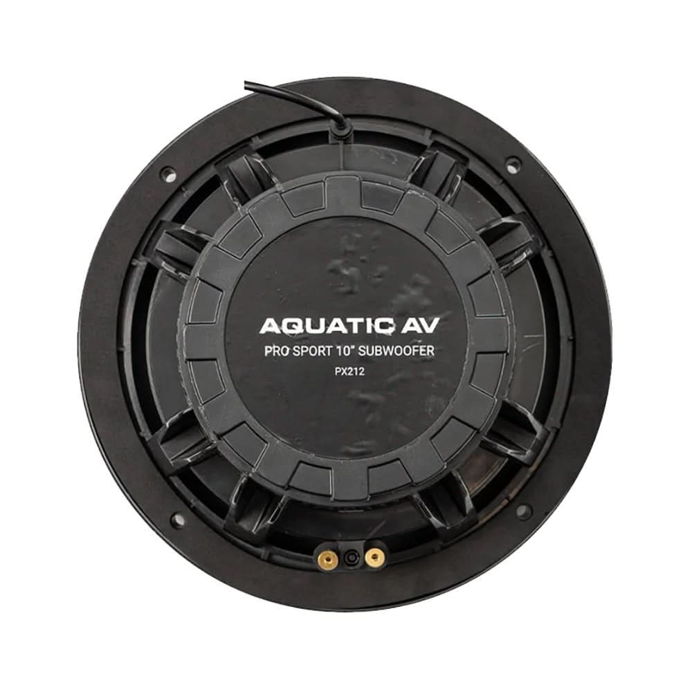 Aquatic AV PRO Sport 10 - Inch RGB Subwoofer - Black with 400 - Watt Power and Waterproof Design - PX212 - Anchor Express