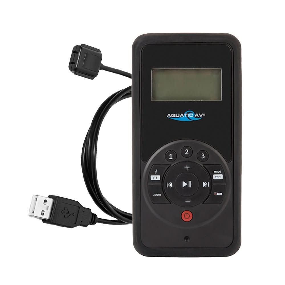Aquatic AV RF611 Wireless Remote Control with Charging Cradle - Waterproof Marine Remote - RF611 - Anchor Express