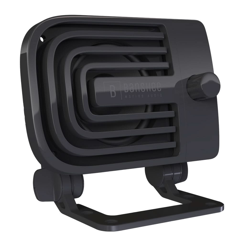 Banshee Marine Active External VHF Speaker - Black - Anchor Express