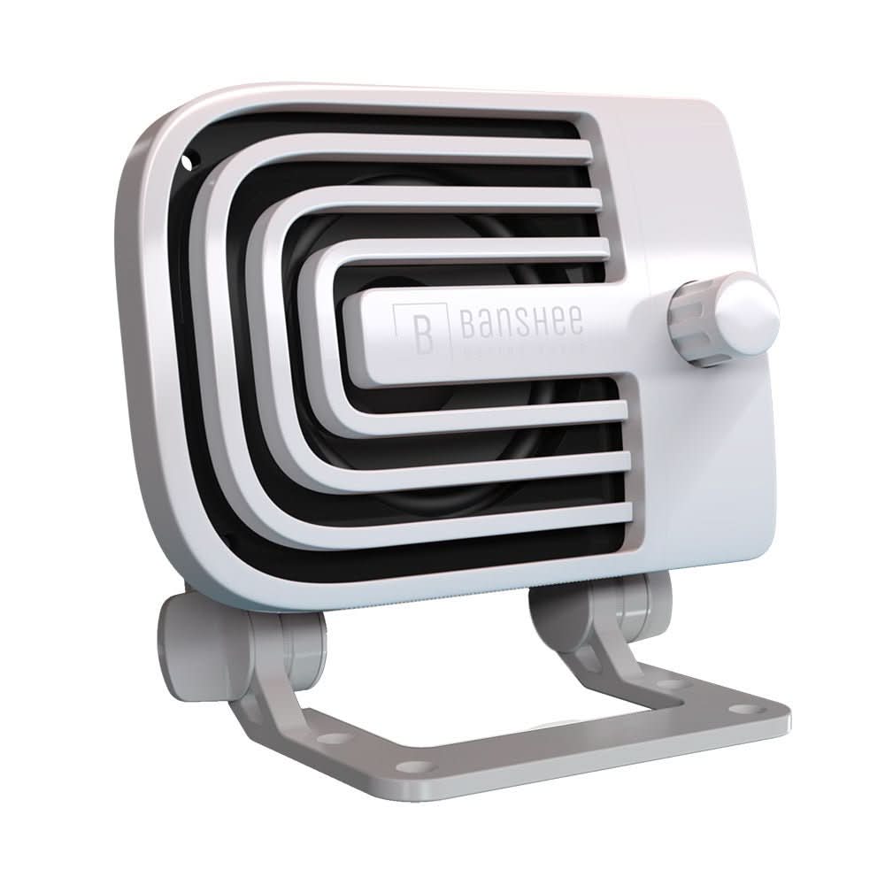Banshee Marine Active External VHF Speaker - White - Anchor Express
