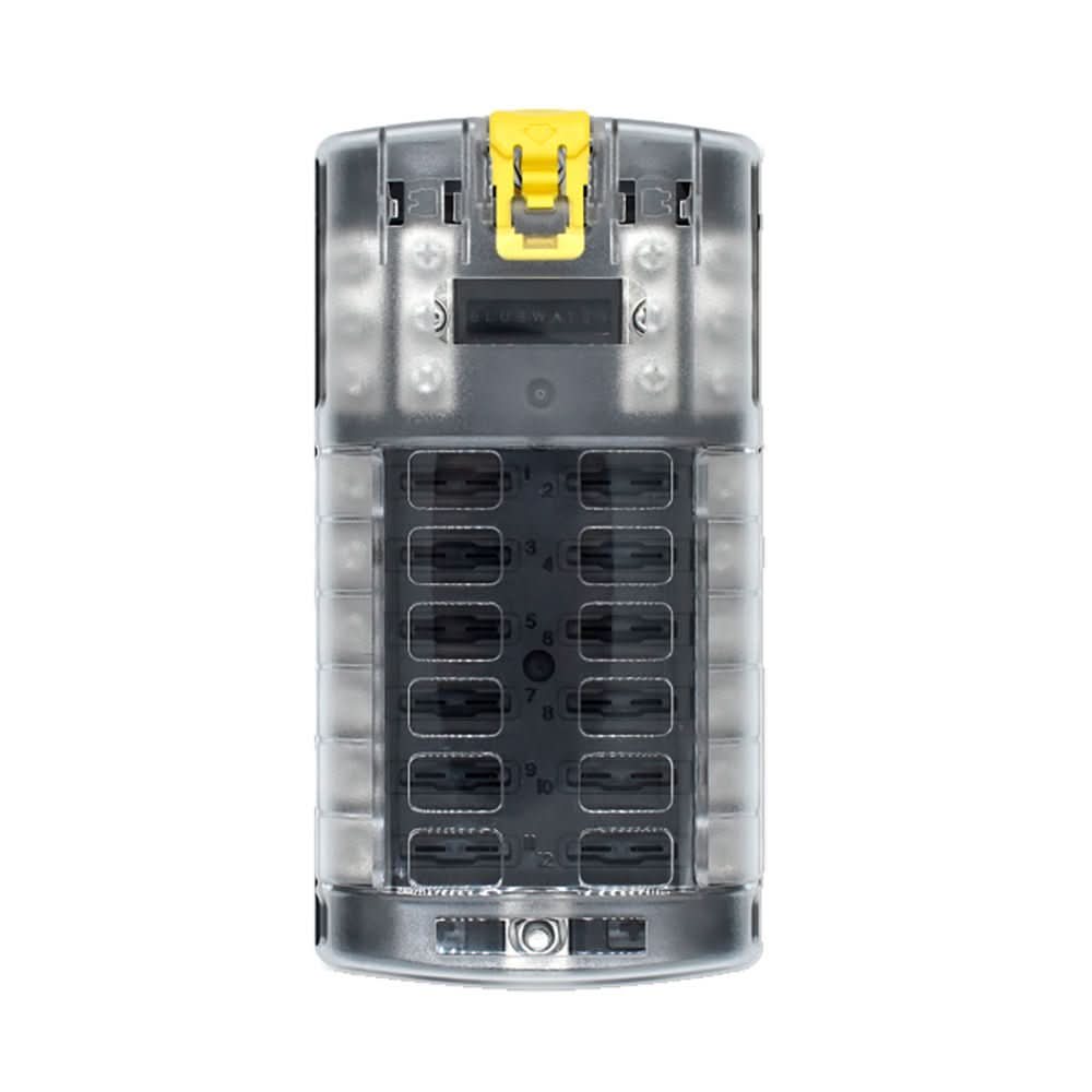Bluewater 12 - Position Fuse Block ATC with Yellow Slide - Marine & RV Power Management - 3200 - 3003 - 012 - Anchor Express