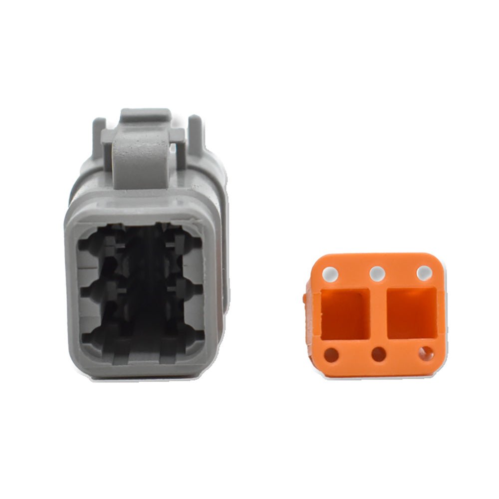 Bluewater DTM06 - 6S 6 - Position Female Connector with Wedge Lock for Reliable Marine and Automotive Wiring - DTM06 - 6S - Anchor Express