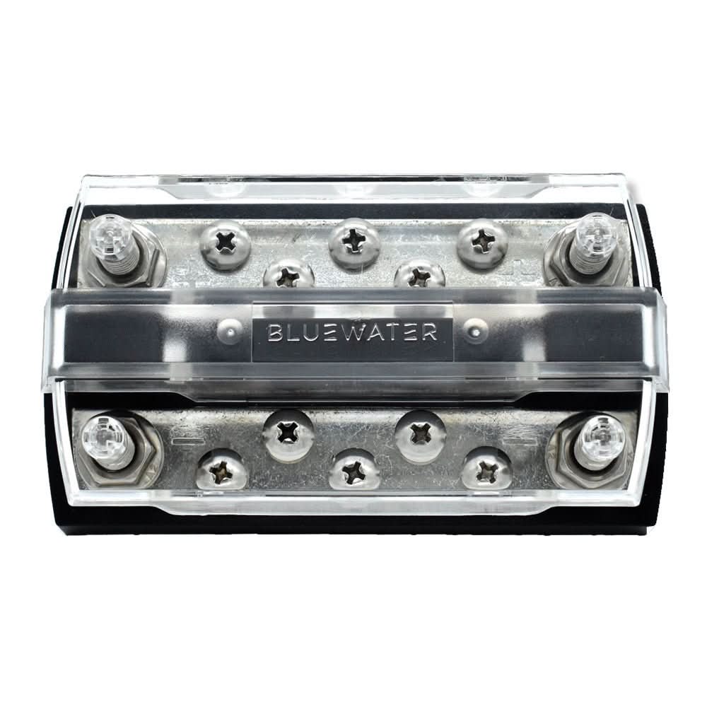 Bluewater Dual Bus 10 Position Busbar 150 Amp with Dual Input Studs - 312723 - B - 022 - Anchor Express