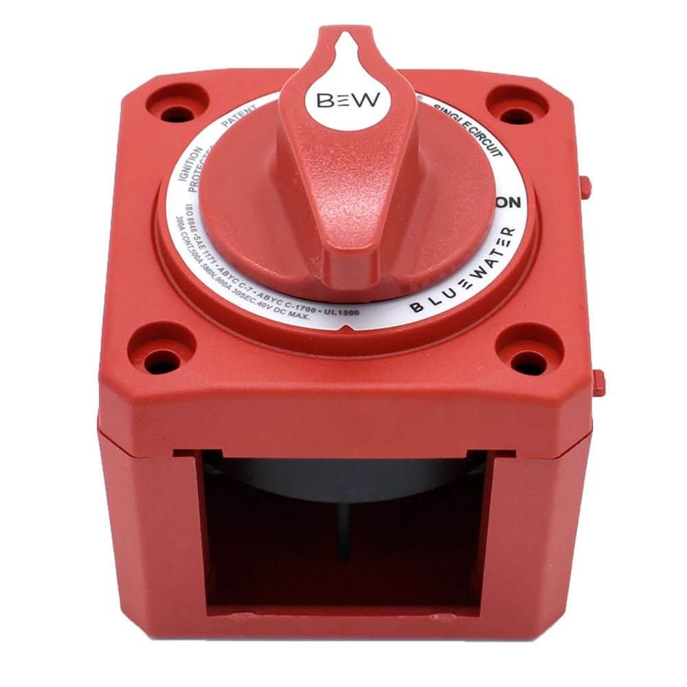 Bluewater On/Off Battery Switch Surface Mount Red Part 9800 - 006 - 11 - 9800 - 006 - 11 - Anchor Express
