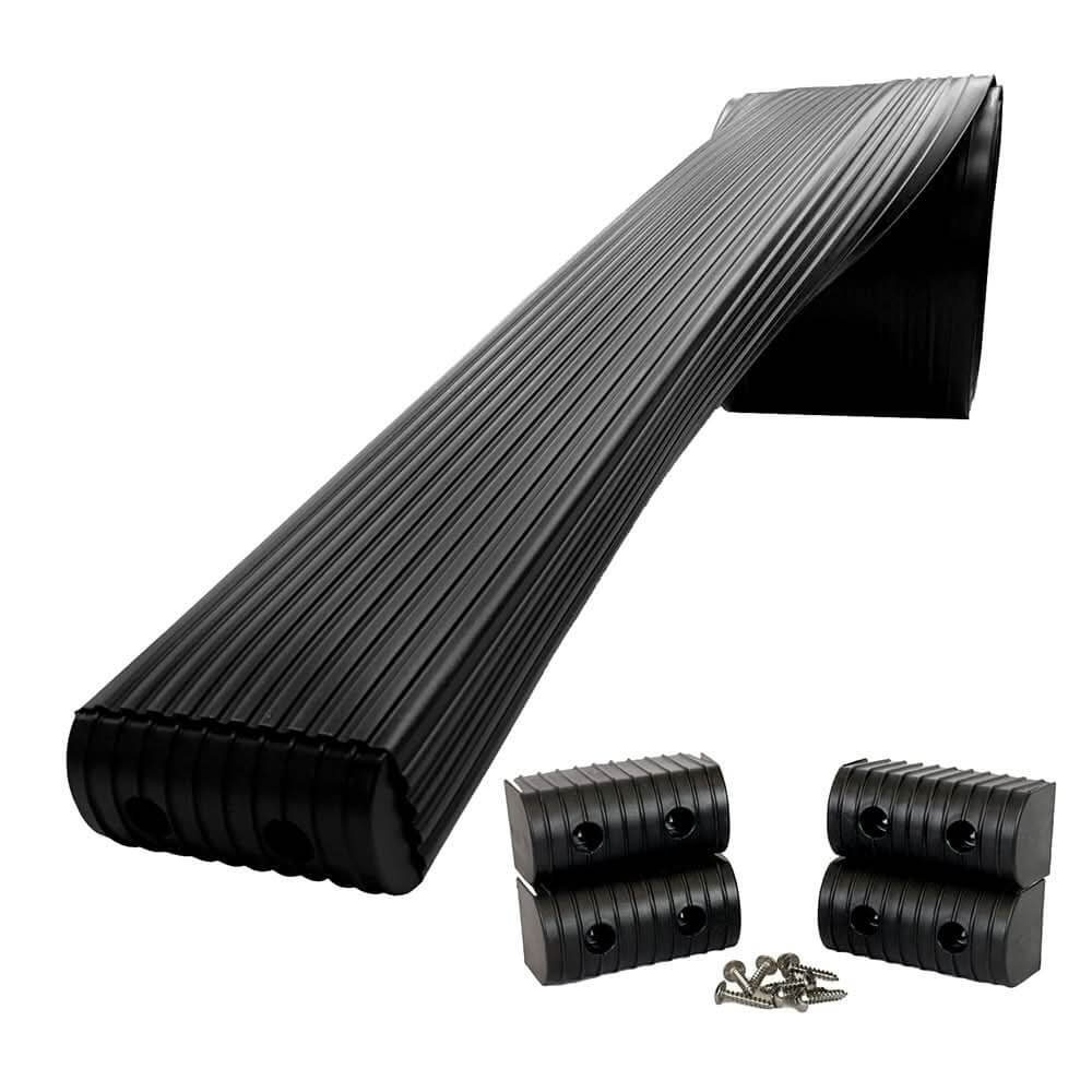 Caliber BunkWrap Kit - Black 16' x 2" x 4" Roll with Stainless Steel Hardware - 23054 - BK - Anchor Express