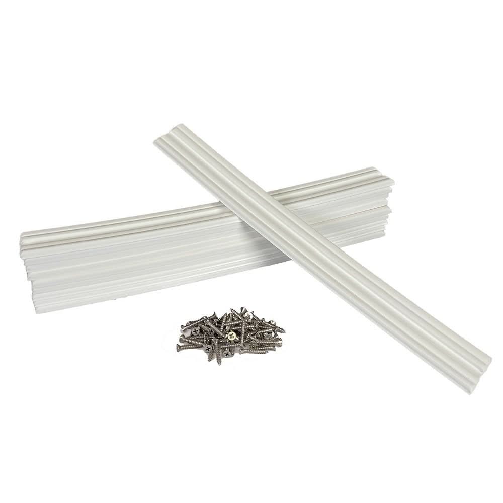 Caliber Marine Slides 1.5" x 15" White - 10 Pack for Boat Trailers and Watercraft - 23031 - Anchor Express