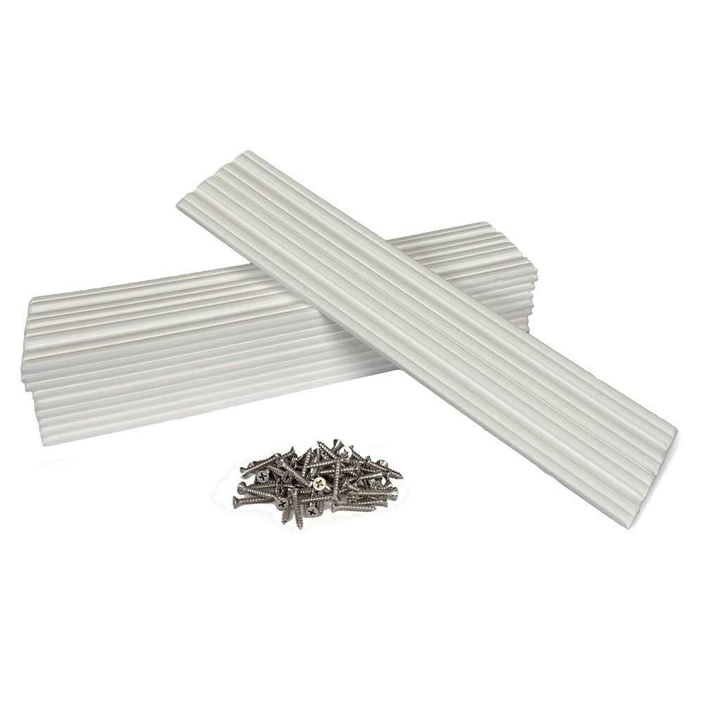 Caliber Marine Slides 3"x15" White 10 - Pack for Boat Trailers and Watercraft - 23011 - Anchor Express