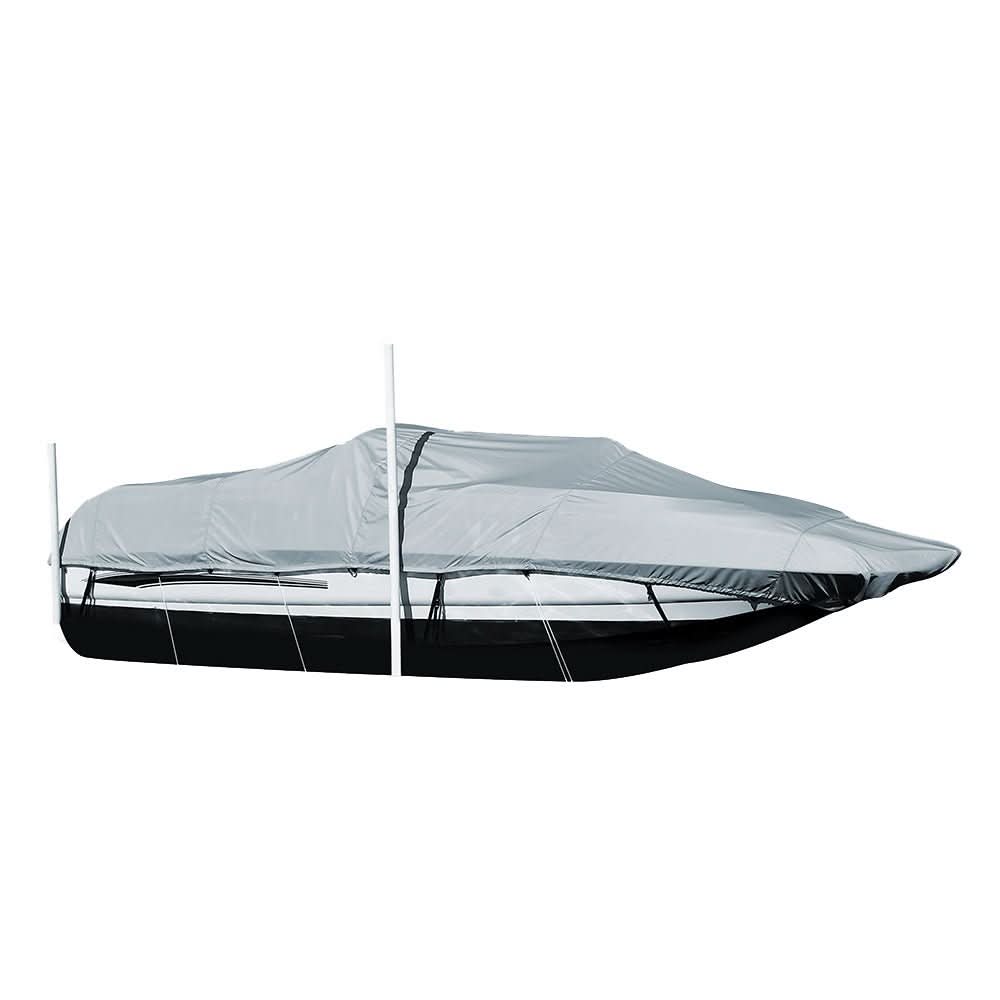 Carver Performance Poly - Guard Styled - to - Fit Boat Cover f/20.5' Sterndrive Deck Boats w/Walk - Thru Windshield - Grey - Anchor Express