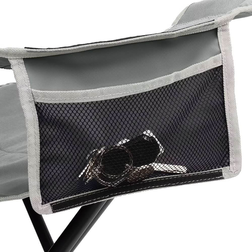 Coleman Big & Tall Quad Camping Chair in Grey - Heavy Duty Support for Up to 600 lbs - 2178363 - Anchor Express