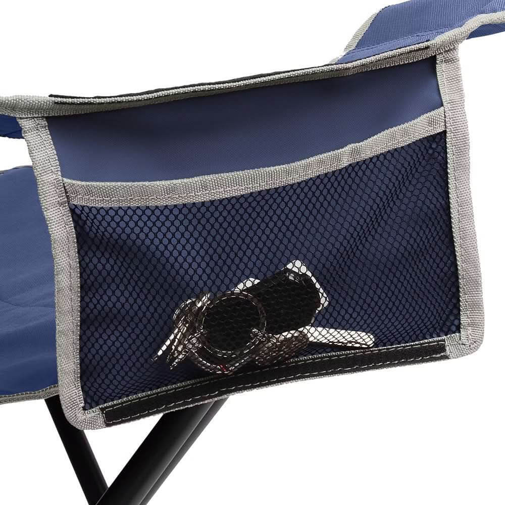 Coleman Big & Tall Quad Camping Chair Skyfall Blue * Heavy Duty Support and Comfort - 2174440 - Anchor Express