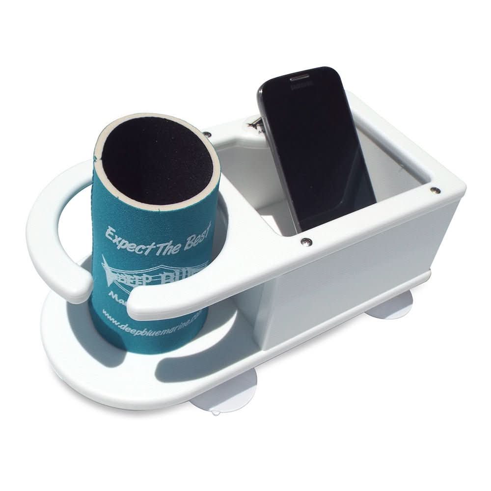 Deep Blue Marine MB - 1 Single Cup Holder w/Storage - MB - 1 - Anchor Express