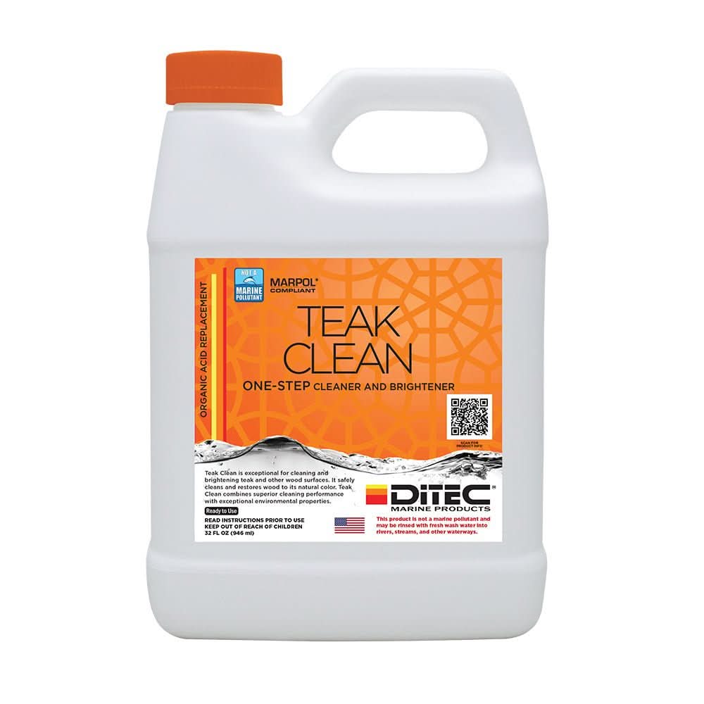 DiTEC Marine Products Teak Clean - 32oz for Wood and Teak Surface Maintenance - 6Z - 5OSJ - NNYM - Anchor Express