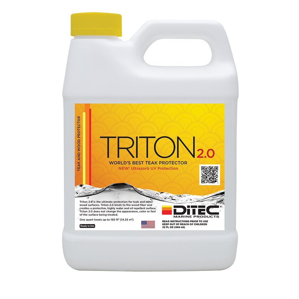 DiTEC Marine Products TRITON 2.0 Teak & Wood Protectant - 32oz for Outdoor Wood and Teak Surfaces - AM - A8OQ - 8NID - Anchor Express