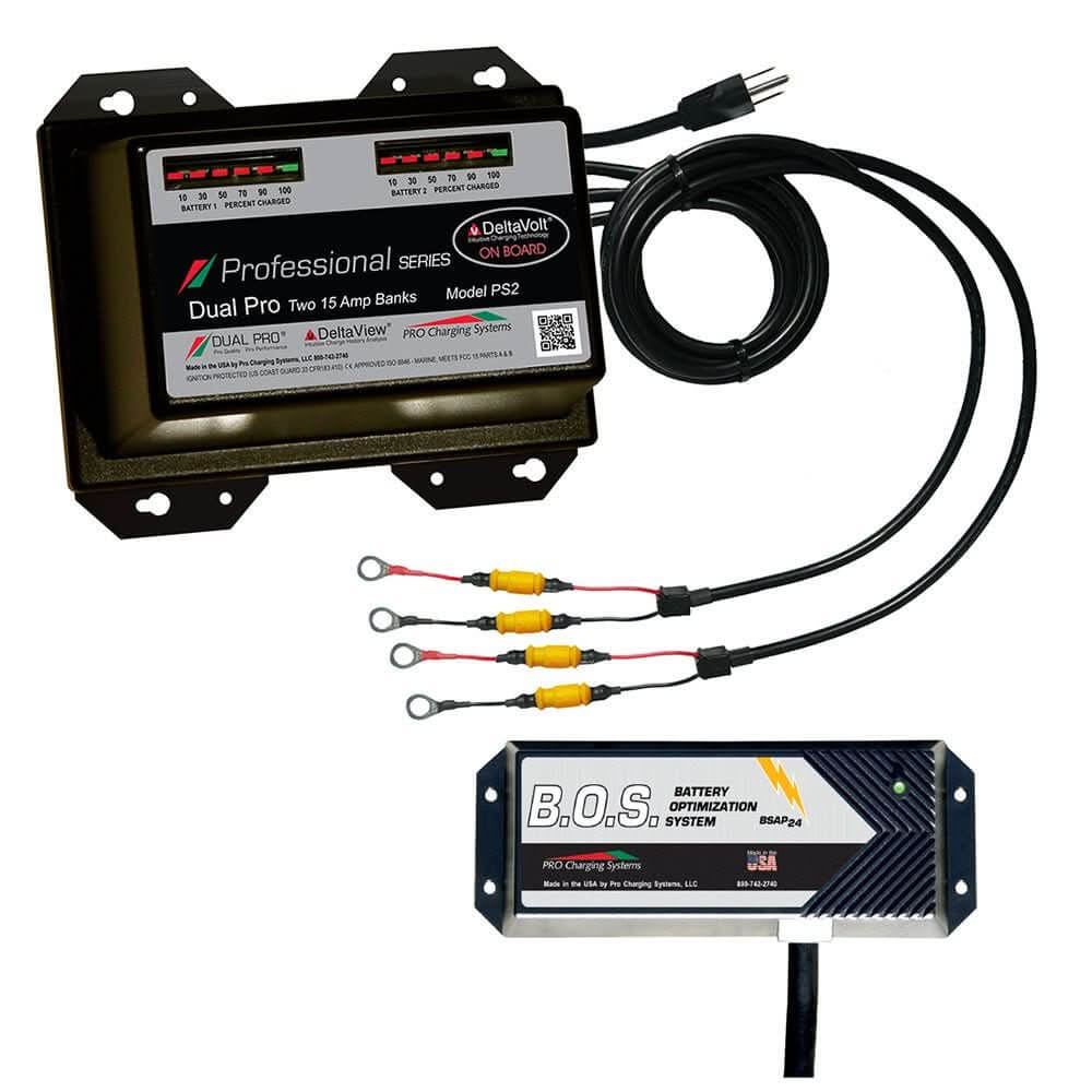 Dual Pro PS2 2 Bank Battery Charger w/2 Bank B.O.S. - Anchor Express