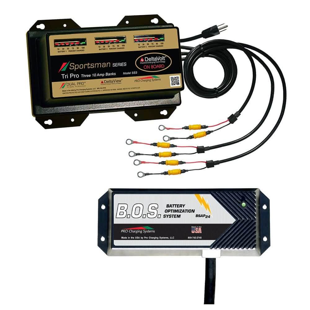 Dual Pro SS3 3 Bank Battery Charger w/3 Bank B.O.S. - Anchor Express