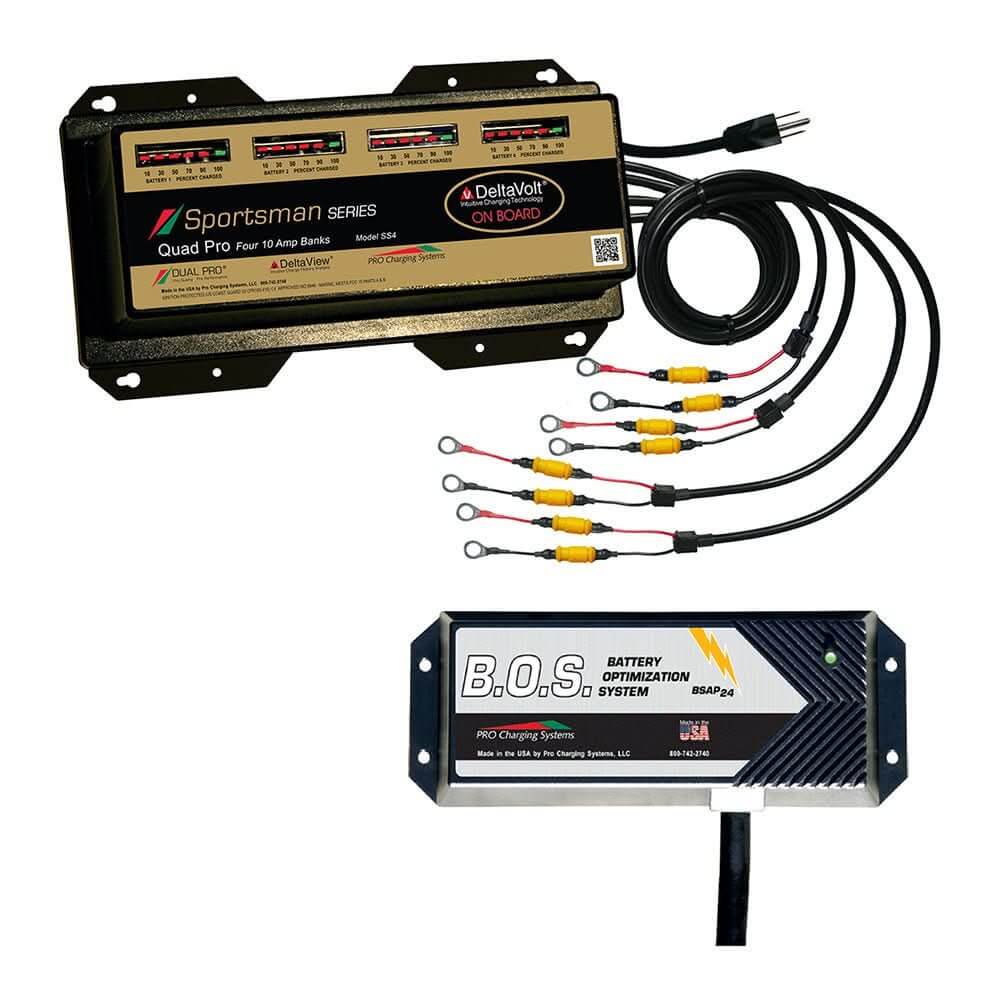 Dual Pro SS4 4 Bank Battery Charger w/3 Bank B.O.S. - Anchor Express