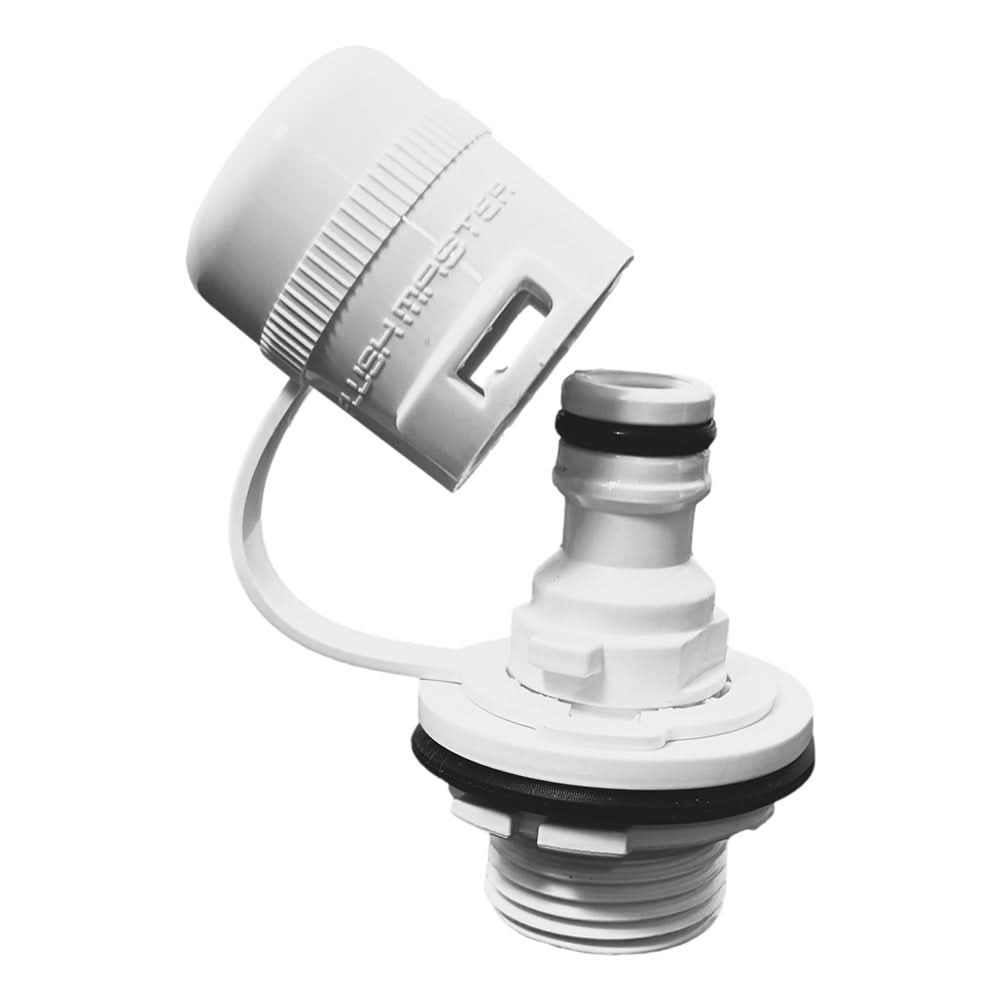 Flushmaster Mercury Outboard Flush Port Quick Connect * White (Part Number: SM - FMQCMW) - SM - FMQCMW - Anchor Express
