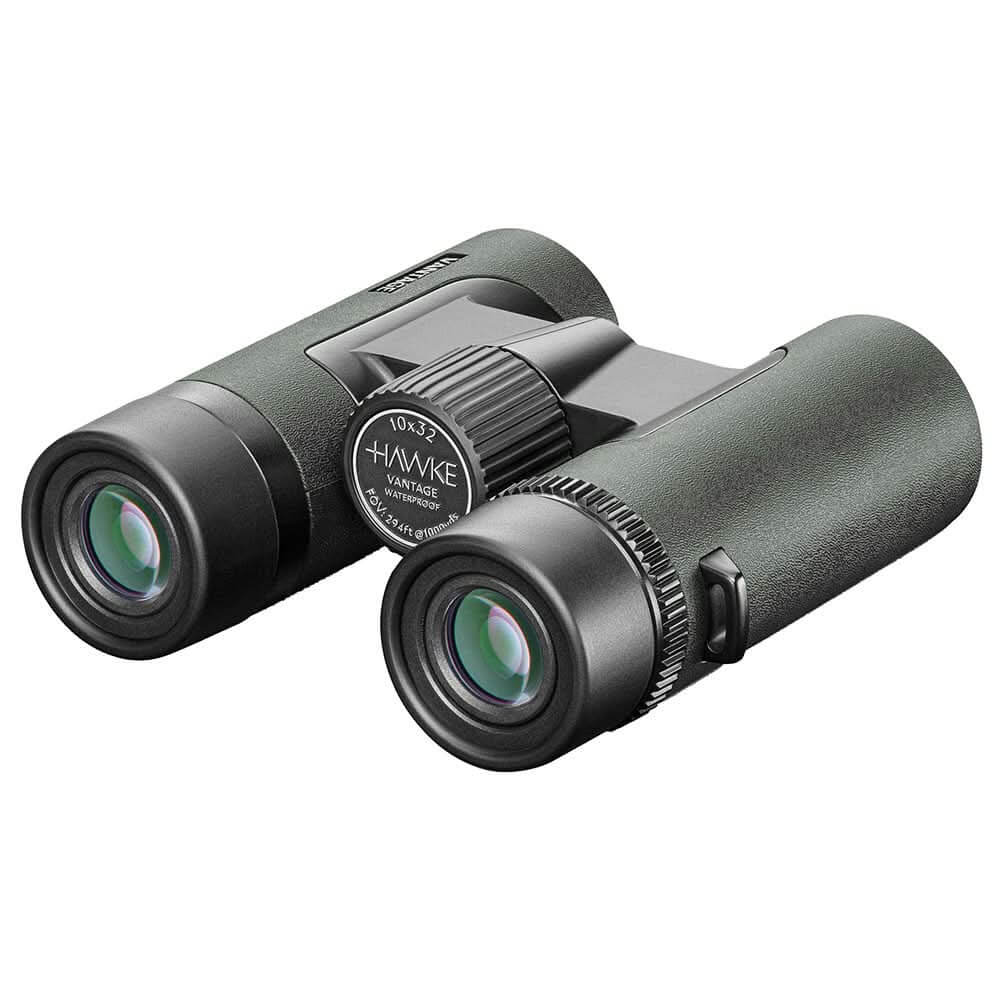 Hawke Optics Vantage Binocular 10x32 - Green with Fully Coated Optics and BAK - 4 Roof Prisms - 34121 - Anchor Express