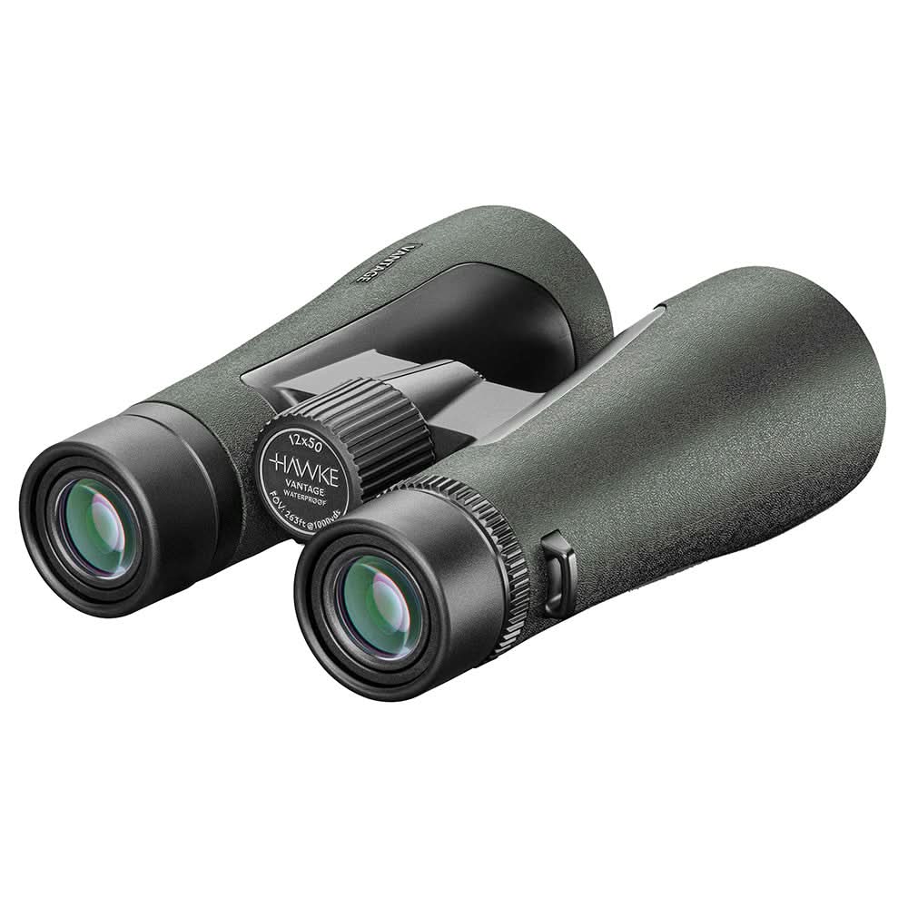 Hawke Optics Vantage Binocular 12x50 in Green | Compact Roof Prism Design - 34127 - Anchor Express