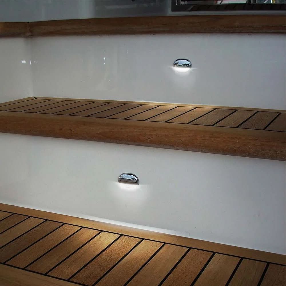 Hella Marine Easy Fit Step Lamp - Warm White, Multivolt LED Lighting for Steps and Decks - 958126431 - Anchor Express
