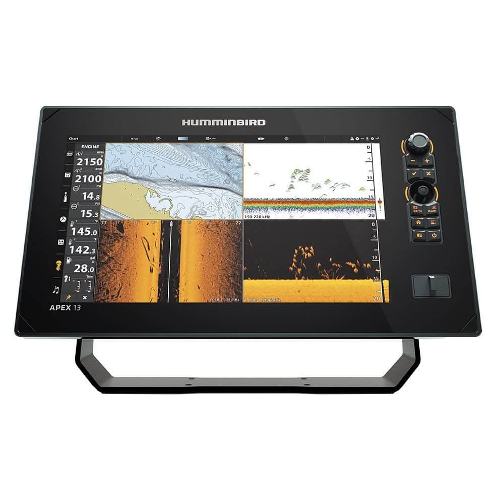 Humminbird APEX 13 VX MSI+ Chartplotter and Fishfinder with Transom Mount Transducer - 411470 - 1VX - Anchor Express