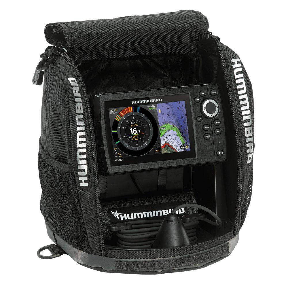 Humminbird ICE HELIX 5 CHIRP GPS G3 All - Season Fish Finder with Dual Spectrum Sonar and Built - in GPS - 411740 - 1 - Anchor Express