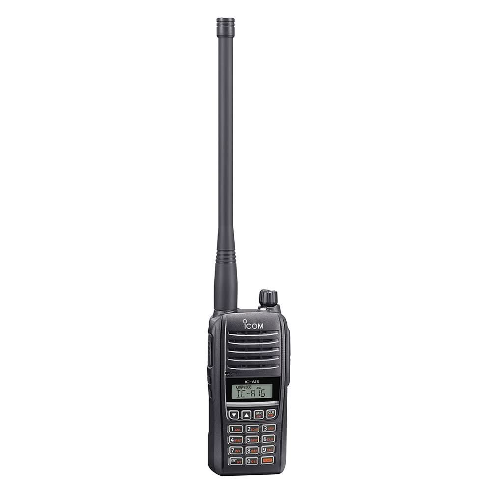Icom A16 Entry Level Air Band Handheld Radio with 1500 mW Audio and Bluetooth - A16 61 - Anchor Express