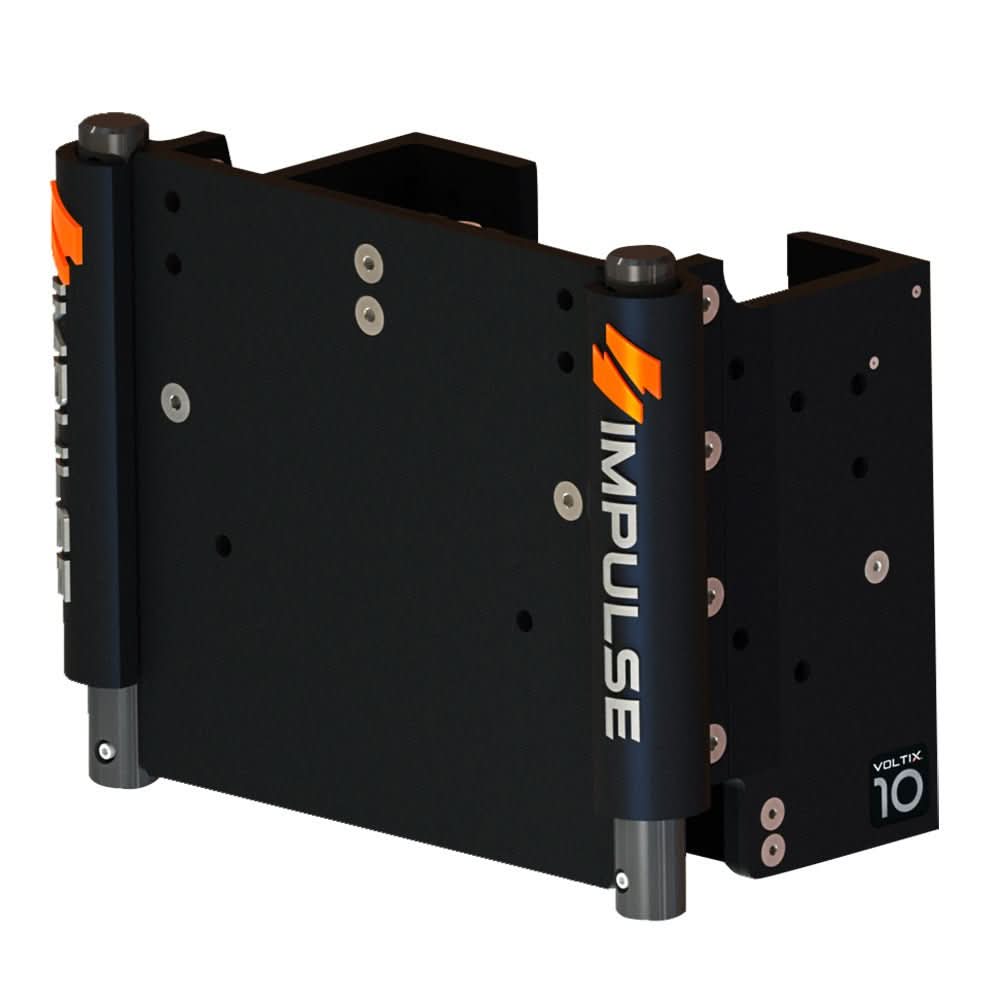 IMPULSE 10" Set Back Electric Jack Plate w/Standard Control - Black Anodize - 75072 - B - Anchor Express