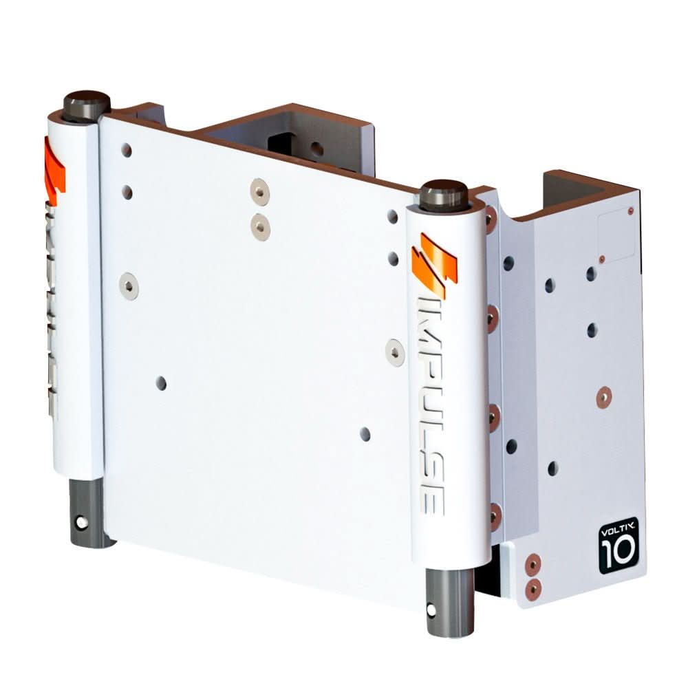 IMPULSE 10" Set Back Electric Jack Plate w/Standard Control - White Cerakote - 75072 - W - Anchor Express